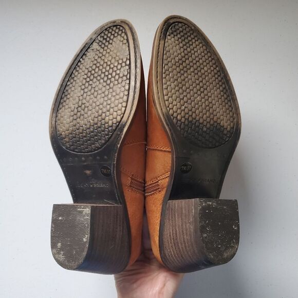 Lucky Brand Leather Ankle Boots Women's Size 7 - Picture 8 of 8